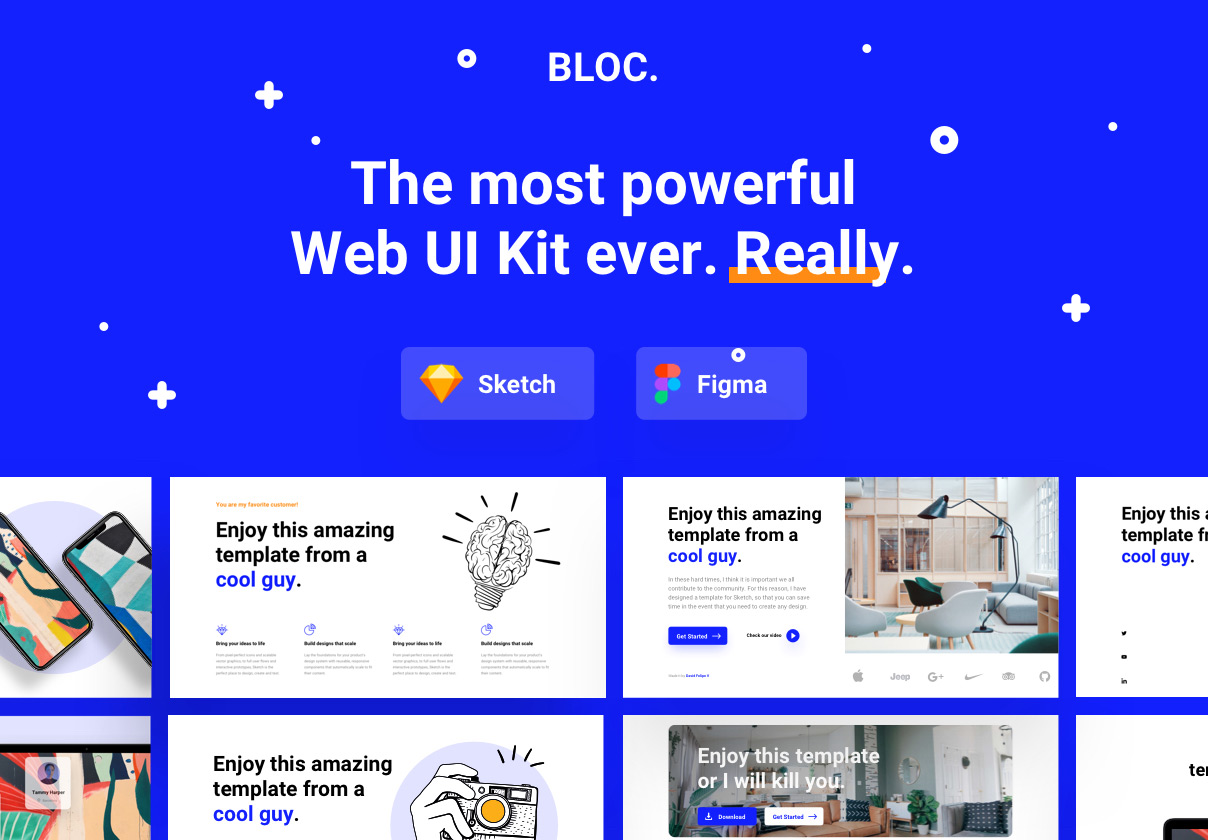 Bloc多用途Web应用UI套件UI设计灵感